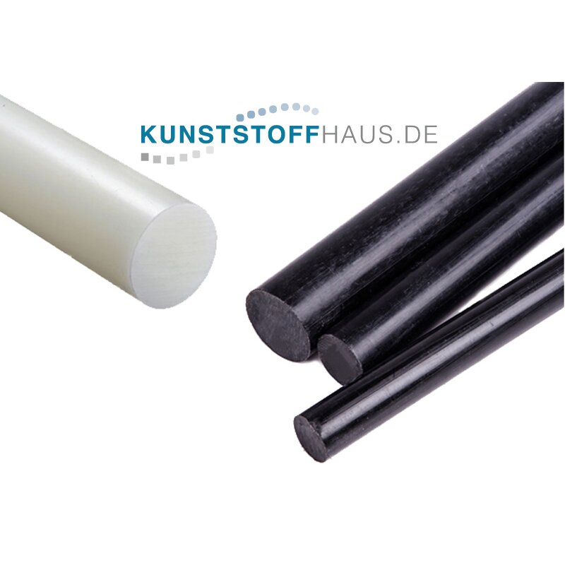 PA 6.6 GF rod - 10-50 mm diameter - Polyamide