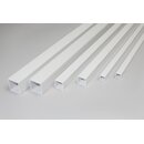 PVC - square pipe - white - dim. selectable