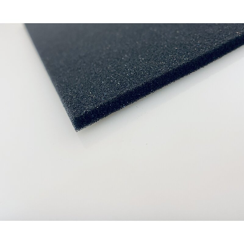 PUR foam board - dim: 2000 x 1000 x 3 mm - closed-cell - anthracite