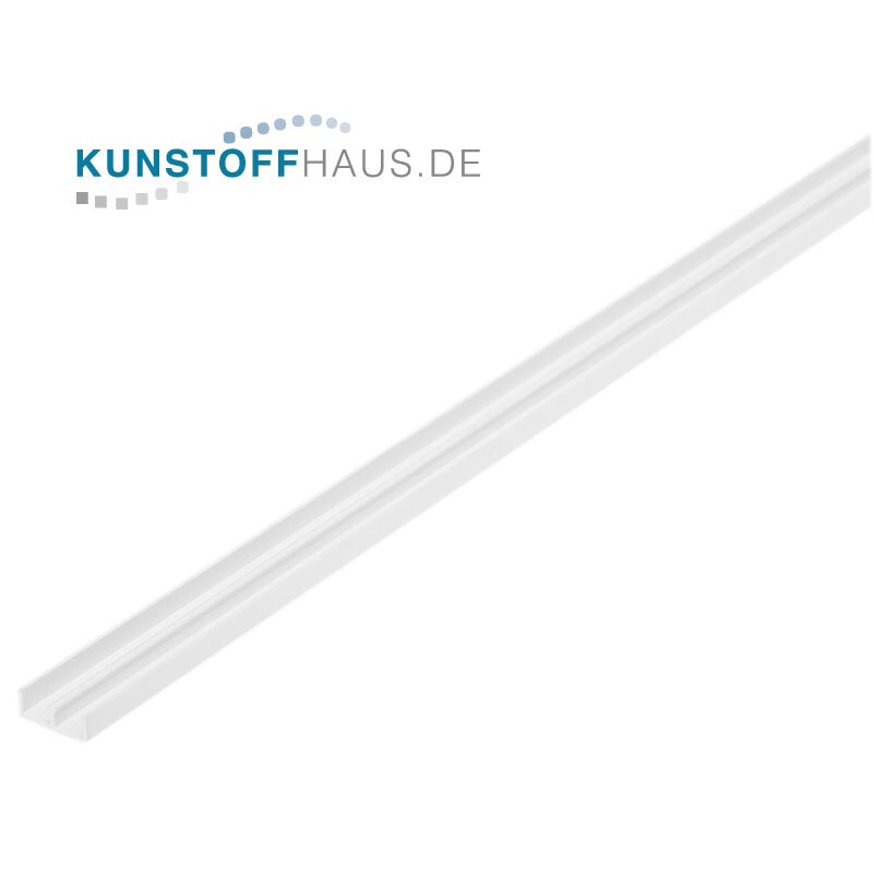 PVC U-U-Profile - 10 x 16 x 10 x 1,3 mm - Grey