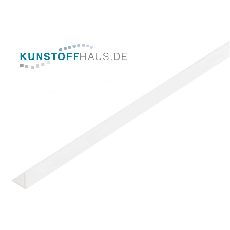 PVC Angle - 10 x 10 x 1 mm - White, self-adhesive