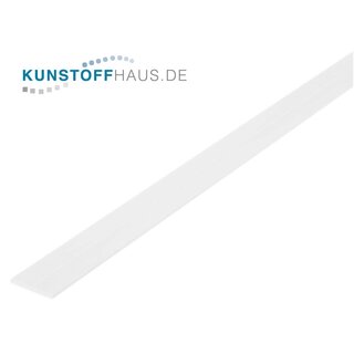 PVC flat profile - 35,5 x 3 mm, White