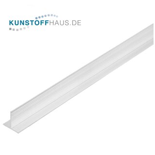 0015-RI45020-0155-TP PVC T-Profil - 15,5 x 1,5 mm - Weiß