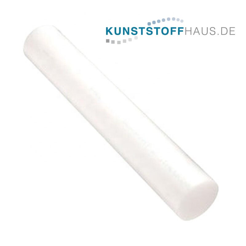 RI45130-0100-1000-N Set  3 St. - PVDF-Rundstab 10x1000 mm, natur (opak), Polyvinylidenfluorid